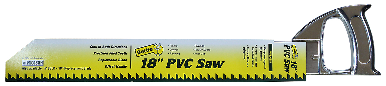 PVC Saw & Replacement Blade, 18 in. blade length, Offset handle type, Bi Metal blade material