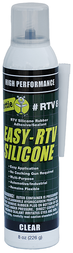 RTV Silicon Sealant, Clear, 8 oz. Size