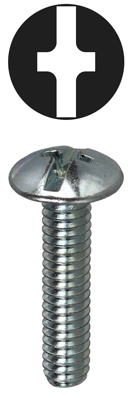 Product image for LH Dottie 632TCS #6-32 Zinc Plated Steel Phillips/Slotted Truss Head Machine Screw Kit