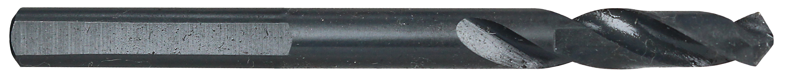 Pilot Drill, 1/4 in. bit diameter, 4-/12 in. overall length, 3 flutes, Shank Ground 3 Sides