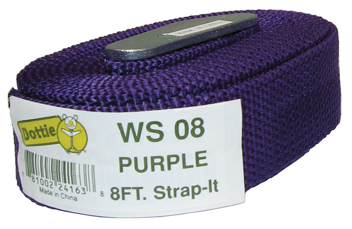 Web Strap, 8 ft. length, Nylon material, Purple