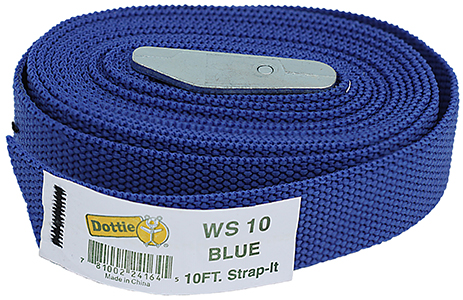 Web Strap, 10 ft. length, Nylon material, Blue