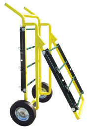 General Duty Dolly, Hard Rubber wheel type, 650 lb. horizontal load capacity, 48.5 in. overall height, 10 in. wheel diameter. Supplied with eight 18-1/2" removable bars to accommodate various sizes of wire spools. Hinge allows unit to fold flat when...