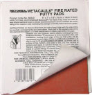 Fire Rated Putty Pad, 6 x 7 x 1/8 in. Size, Water Resistant