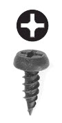 Product image for LH Dottie FT6716 6 x 7/16 Inch Black Oxide Tuff Pack Phillips Pan Head Framer Screw