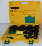 Hydraulic Punch Kit, 16 Piece Size, Aluminum material, 1/2 to 4 in. conduit size, includes (10) Die Sets: Sizes - 7/8