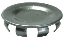 Knockout Seal, 1-1/2 in. Size, Steel material, Snap In mounting, Zinc Plated Finish