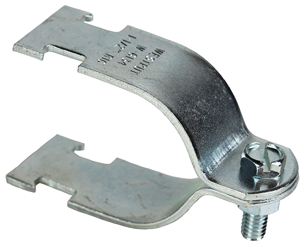 Strut Clamp, Steel material, Electrogalvanized Finish, 5