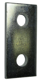 Flat Plate Fitting, 2 holes, Steel material