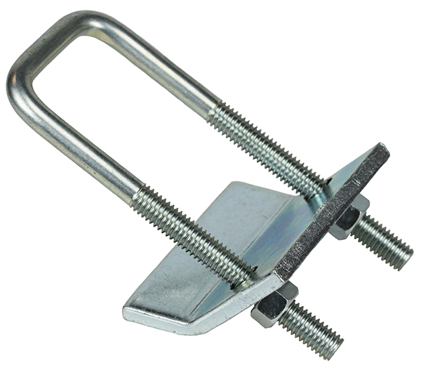 U-Bolt Beam Clamp, Cold Formed Steel material, 1-5/8 x 3-1/4 in. Size