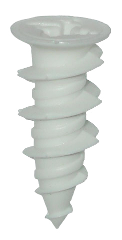 Wall Board Anchor, #8 screw size, Nylon material, 3/8 IN Drywall-60, 1/2 IN Drywall-68, 5/8 IN Drywall-90 lb. tension strength, 3/8 IN Drywall-120, 1/2 IN Drywall-132, 5/8 IN Drywall-200 lb. shear strength