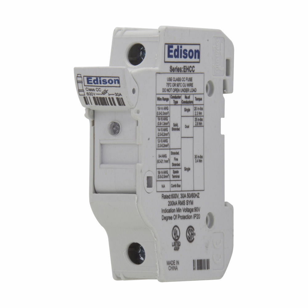 3Pole 30A 600V MFH For 10X38 Class CC fu