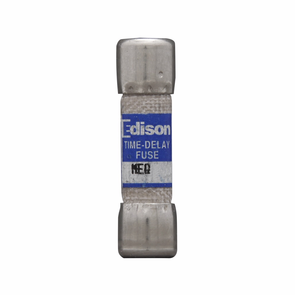 Eaton Edison MEQ fuse, 500V, 0.10A, 10 kAIC at 500 Vac, Non Indicating, Time delay, Fiber tube