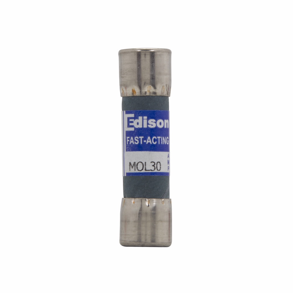 Eaton Edison MOL fuse, 125V, 30A, 10 kAIC at 125 Vac, Non Indicating, Economical laminated papter tube design