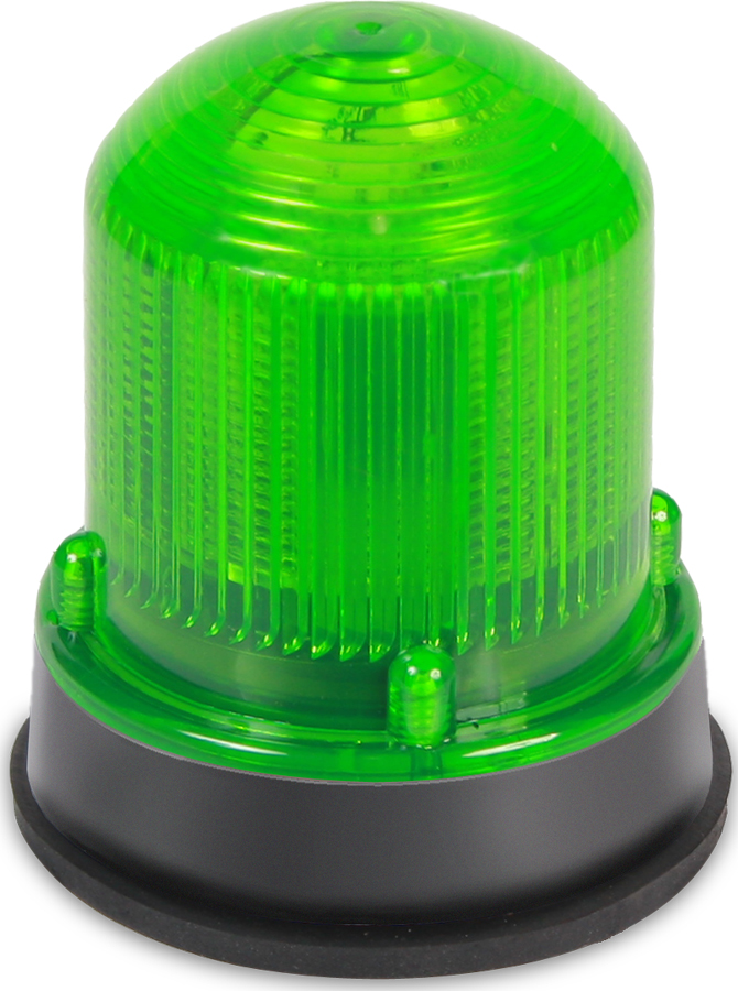 125 Class Steady-on LED Beacon in a NEMA Type 4X enclosure.  Panel or conduit mounting.  Protective wire guard available, Cat. No. 125GRD.