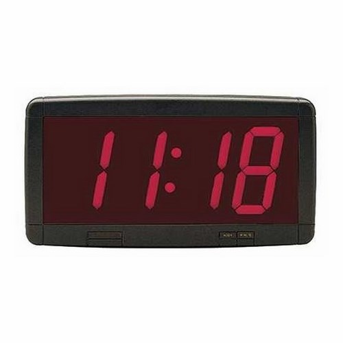 Accurate long-life LED time display piece that can be operated in a synchronized clock system.  Reports time in either 12 or 24 hour formats.  Dimmable.  Viewable from up to 200 feet.
