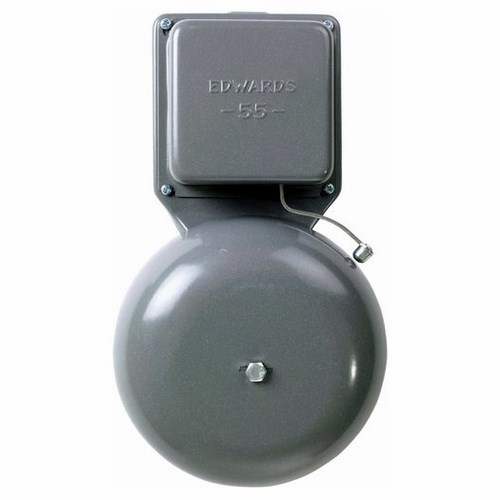 6 inch AC general purpose bell.  Exposed striker.  Enclosed grounded terminal and case.