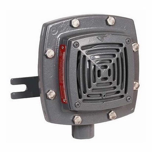 Heavy-duty, high decibel, DC vibrating horn signals. They are intended for use in hazardous locations. For non-fire alarm applications, horns have a NEMA type 4X rating and may be used outdoors (recommended above temperatures of +25F).