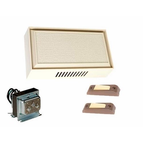Builders chime kit.  Includes C210 two entrance chime, Cat. No. 590 transformer, two pushbuttons