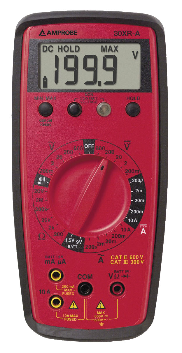 Product image for Fluke Electronics 30XR-A 500 VAC/VDC Professional Digital Multimeter
