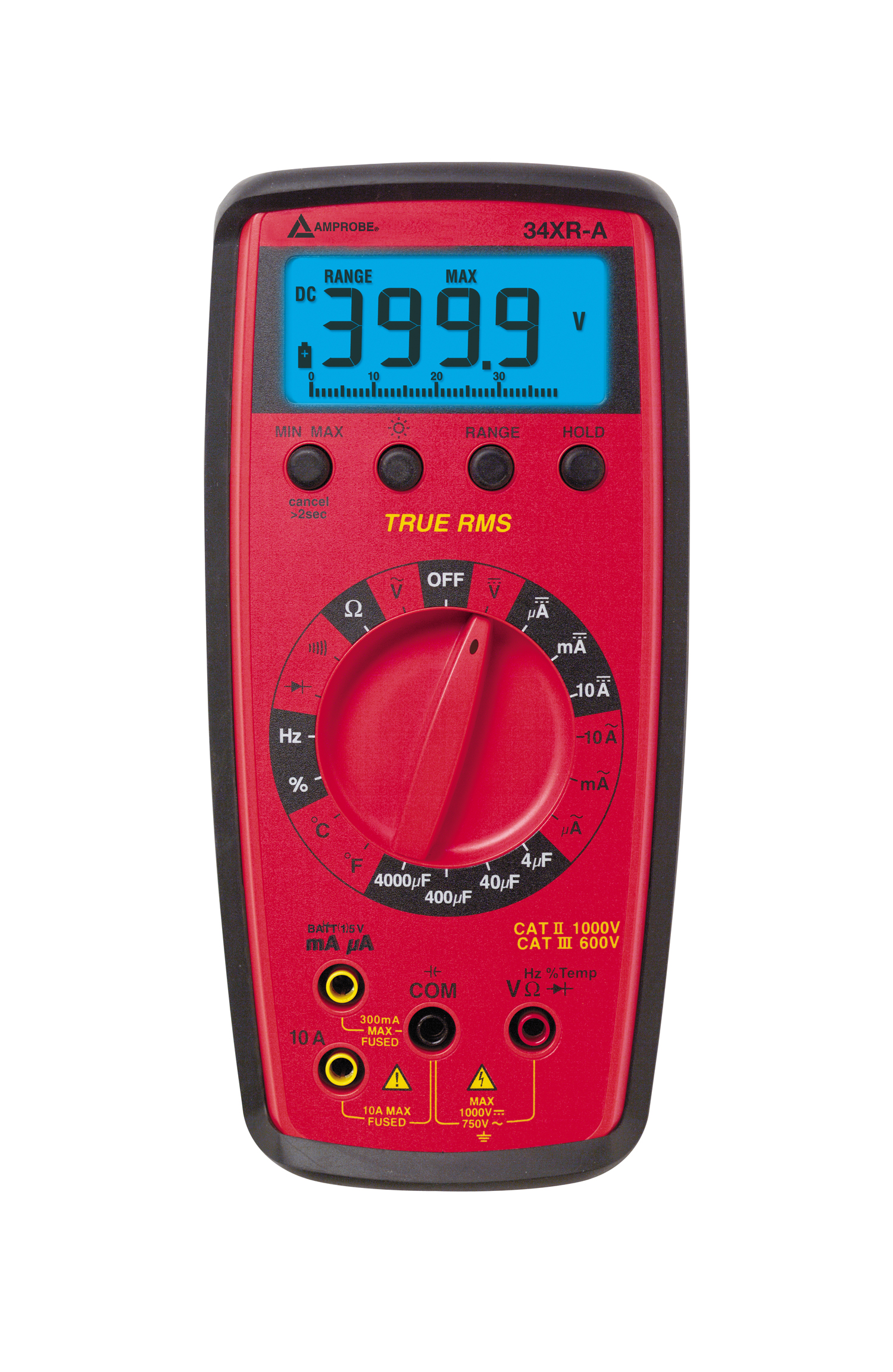 Product image for Fluke Electronics 34XR-A 1000 VAC/VDC Professional Digital Multimeter
