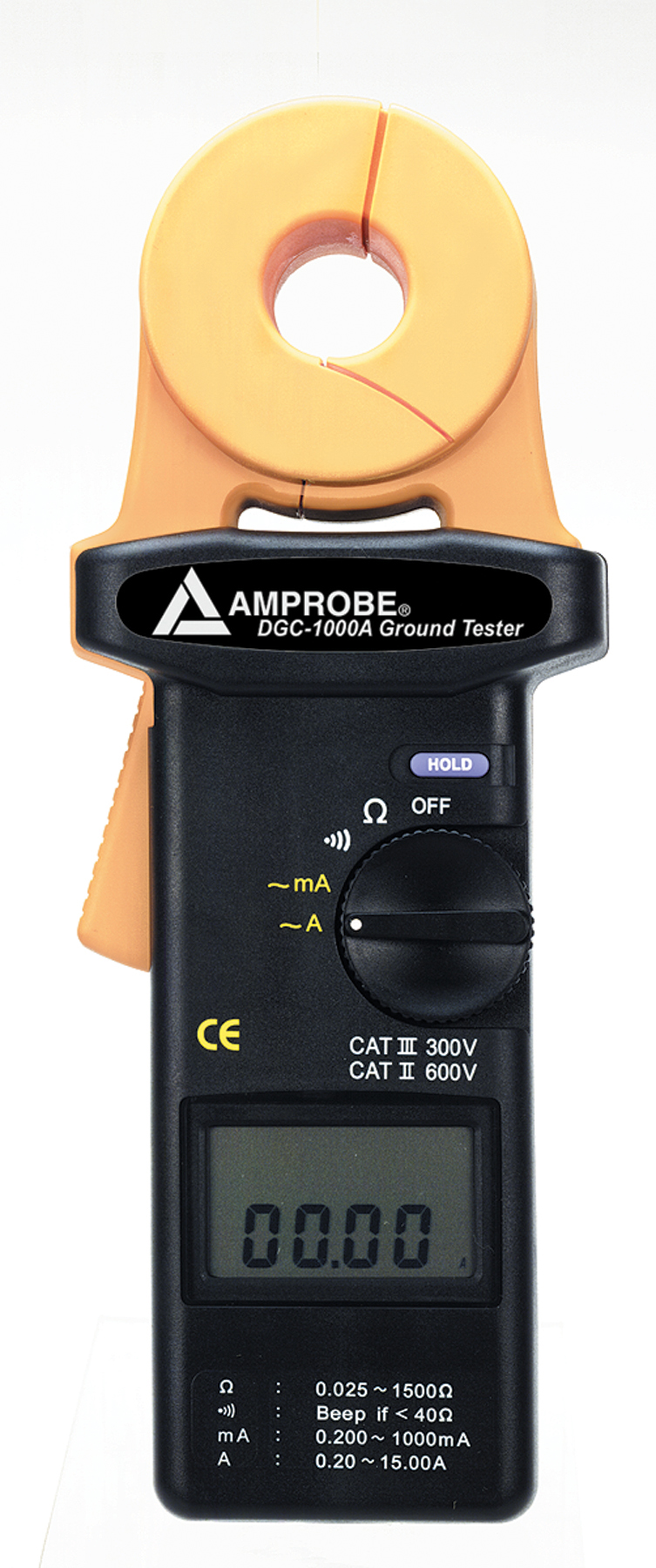Product image for Fluke DGC-1000A 30 Amp Clamp-On Grounding Resistance Tester