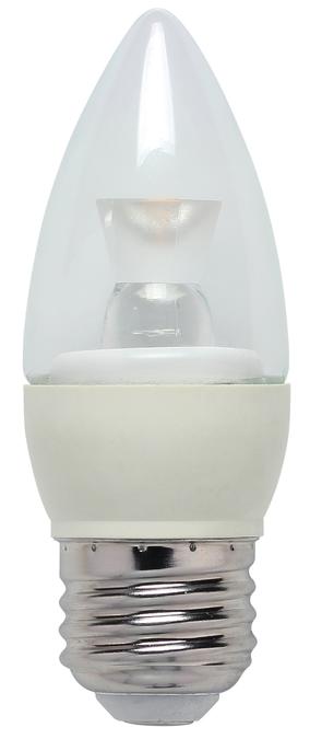 3W B10 LED Dimmable Warm White E26 (Medium) Base, 120 Volt, Card