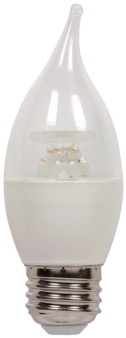 7W CA13 LED Dimmable 2700K E26 (Medium) Base, 120 Volt, Card