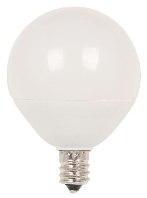 7W G16-1/2 LED Dimmable 2700K E12 (Candelabra) Base, 120 Volt, Card 45131