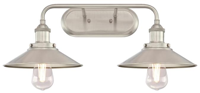 2 Light Wall Brushed Nickel Finish 63363