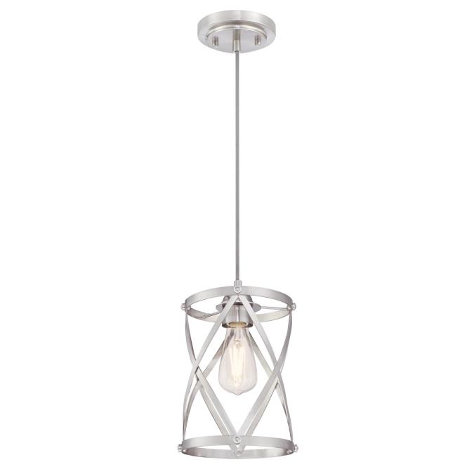 1 Light Mini Pendant Brushed Nickel Finish 63623