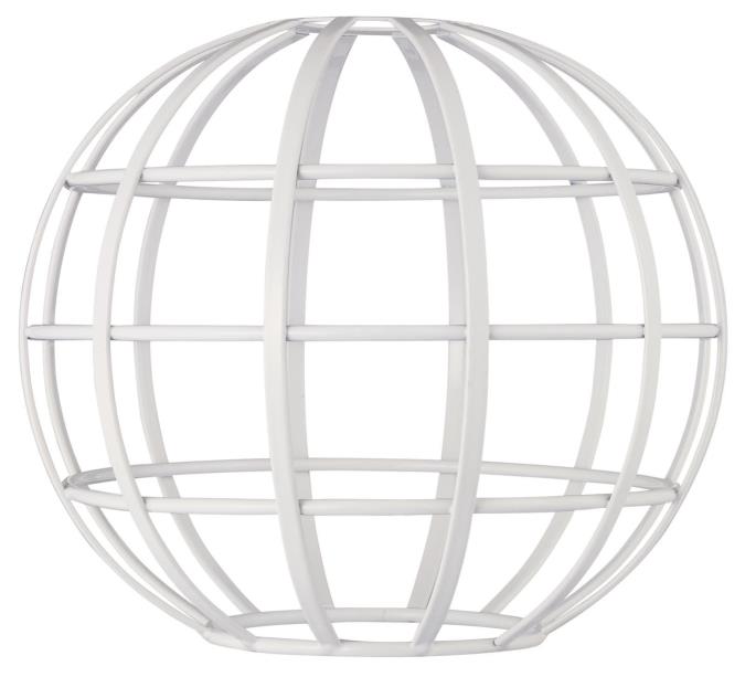 White Globe Cage Shade