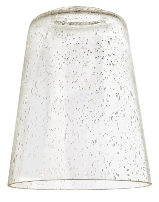WESTINGHOUSE 8505900 CEILING FAN LIGHT GLASS CLEAR SEEDED CONE SHADE
