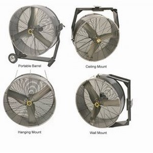 Features:  36 In. 2 Speed, 1/2 HP, Direct Drive 1 Fan with 4 Mountings Mancooler®, CFM:  11,200