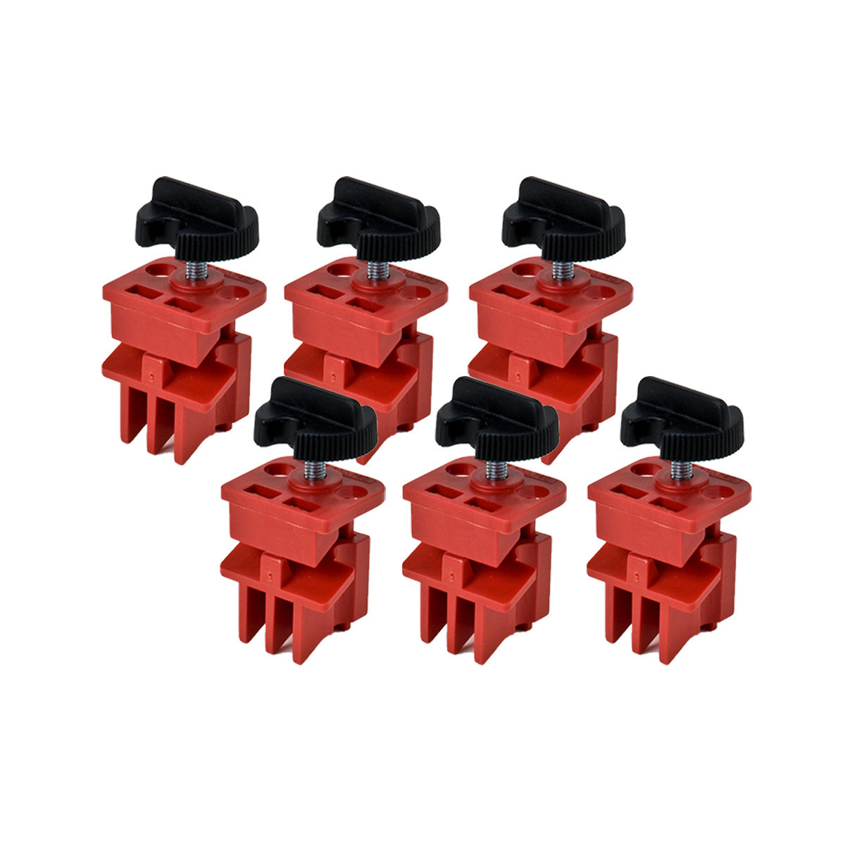 Product image for Brady 66320 Universal Multi-Pole Breaker Lockouts, 6/Pack