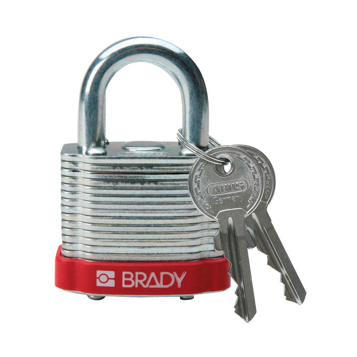 Product image for Brady 99500 Brady® Standard Size Steel Padlock - 5-Pin Cylinder, 0.75 in. Shackle Clearance
