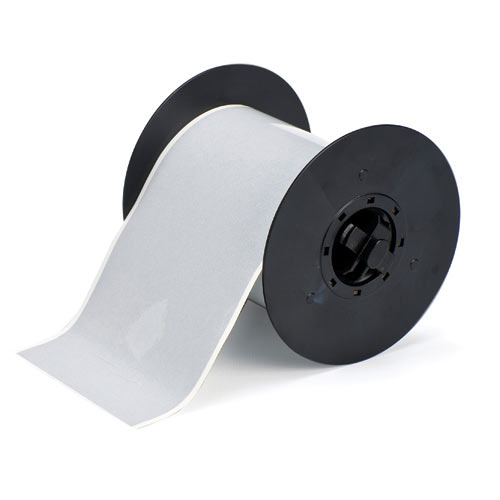 Product image for Brady B30C-4000-584-SL B30 Series Reflective Labels, 4" W x 50' L, Silver