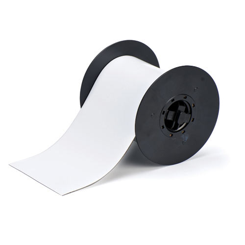 Product image for Brady B30C-4250-509-WT B30 Series Magnetic Labels, 4.25" W x 25' L, White