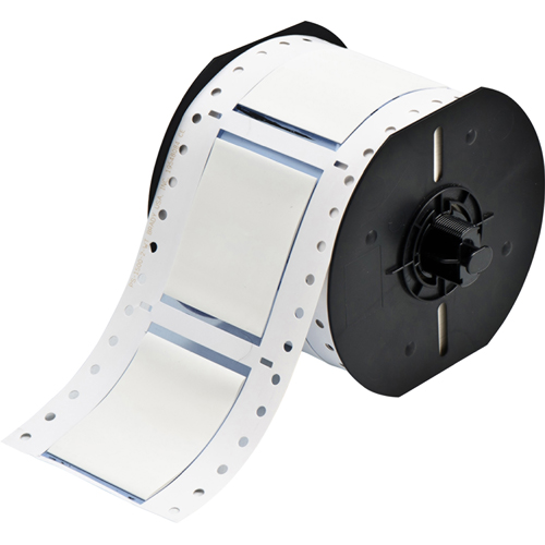 Product image for Brady B33-1500-2-342 B33 Series PermaSleeve Single-sided Polyolefin Wire Marking Sleeves, 1.5" Dia x 2" W, White