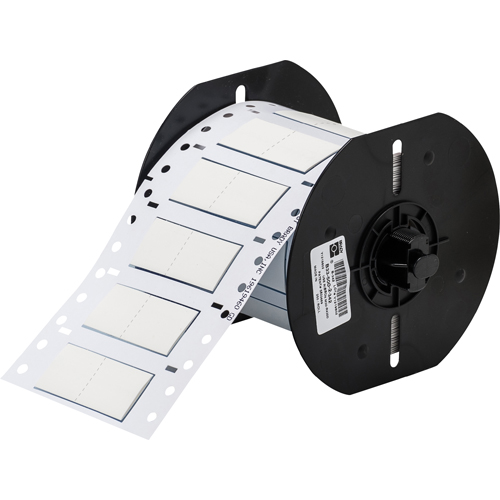 Product image for Brady B33-500-2-342-2 B33 Series PermaSleeve Single-sided Polyolefin Wire Marking Sleeves, 0.5" Dia x 1" W, White