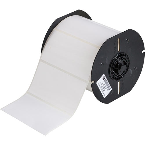 Product image for Brady B33-55-423 B33 Series White Polyester Labels, 2" H x 4" W