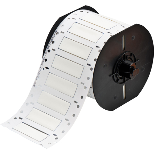 Product image for Brady B33D-375-2-342 B33 Series PermaSleeve Double-sided Polyolefin Wire Marking Sleeves, 0.375" Dia x 2" W, White