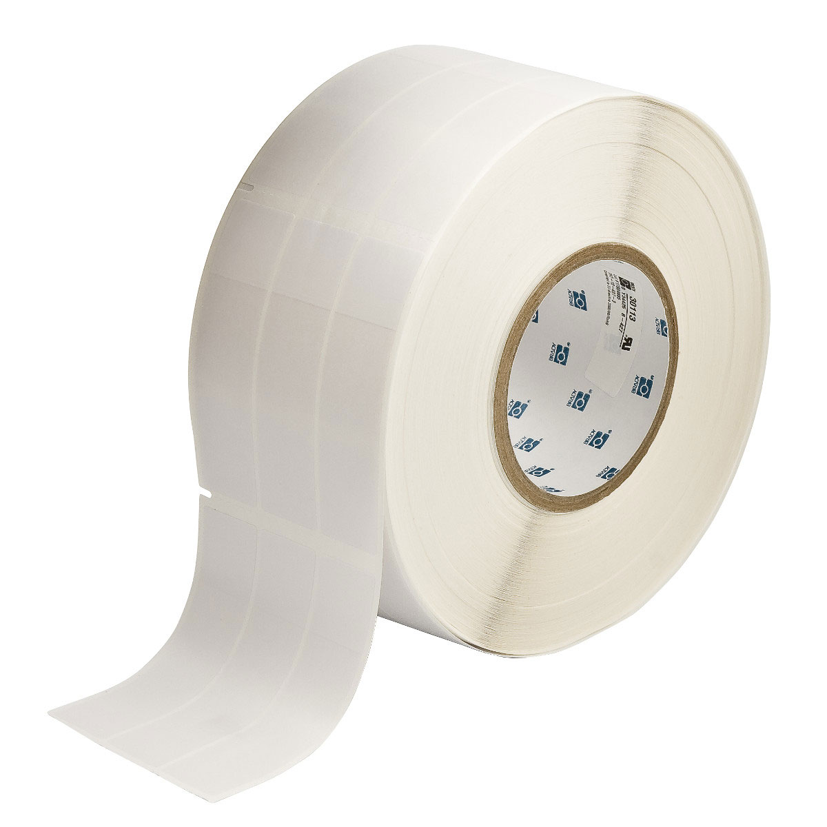 Brady B-427 Self-Laminating Vinyl Labels - 1\" Core, Thermal Transfer Printable, UL Recognized, 2500/Roll