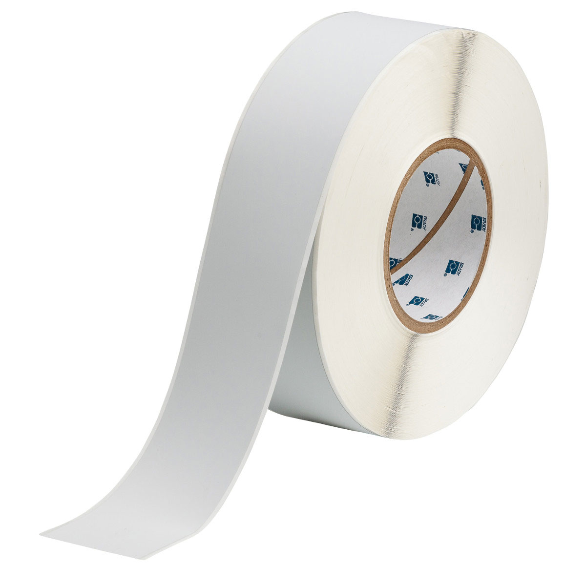 Product image for Brady THT-106-486 Metallized Matte Polyester Labels, 2" W x 300' L, Light Gray