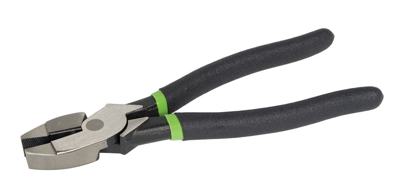 Pliers, High Leverage Side Cutting 8" Dipped Grip.  Double layered vinyl handles for comfort and slip resistance.  Reduced handle size allows for easy storage of tools in pouches and tool bags.