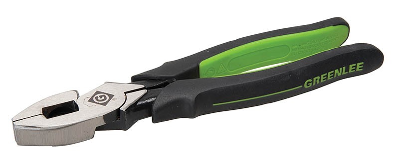 Pliers, High Leverage Side Cutting 8" Molded Grip.  Double layered vinyl handles for comfort and slip resistance.  Reduced handle size allows for easy storage of tools in pouches and tool bags.