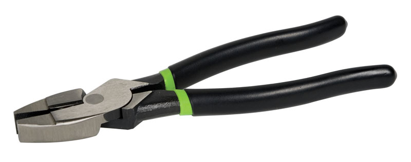 Pliers, High Leverage Side Cutting 9" Dipped Grip.  Double layered vinyl handles for comfort and slip resistance.  Reduced handle size allows for easy storage of tools in pouches and tool bags.  High leverage design provides 46 percent greater cuttin...