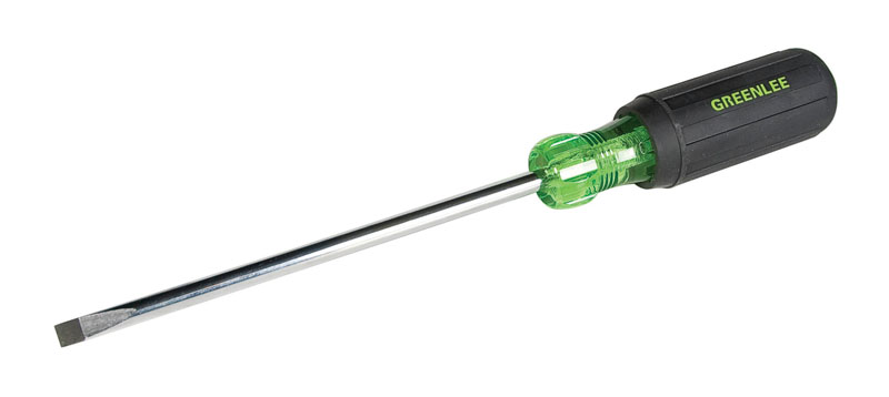 Product image for Greenlee 0153-26C 1/4" x 6" Heavy-Duty Screwdriver, Cabinet Tip
