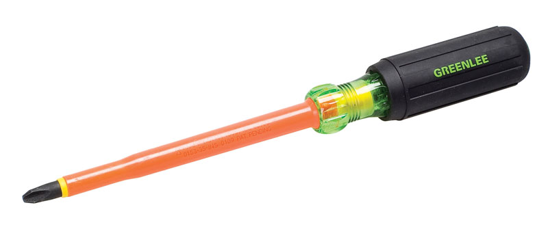 Insulated Screwdriver Phillips Tip #3 x 6". Rated to 1000V AC and exceed both ASTM and IEC standards. Precision-machined tips for exact fit. Cushion grip handles for comfort and torque. Handle marked for easy identification of screwdriver size, t...