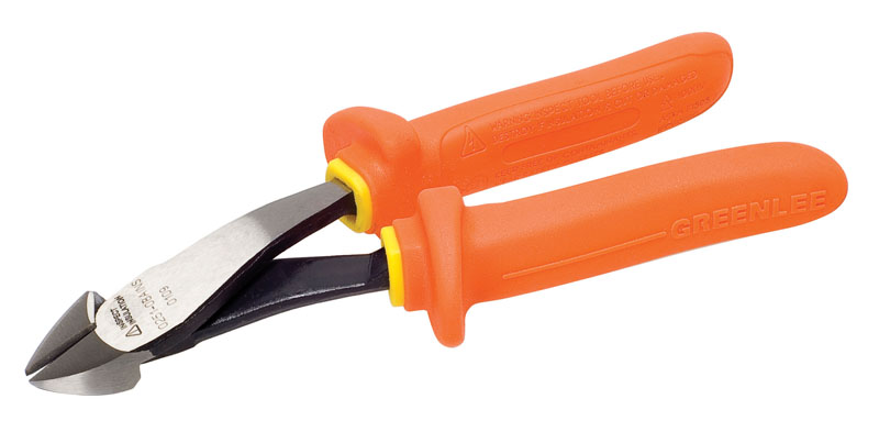 High leverage provides greater cutting and gripping power.  Forged from alloy steel for durability.  Exceeds IEC and ASTM standards.  Safety orange handles provide added visibility and are easily identifiable.  Two layer insulation provides flame and impact resistance.  Guards protect hand from accidental contact.
